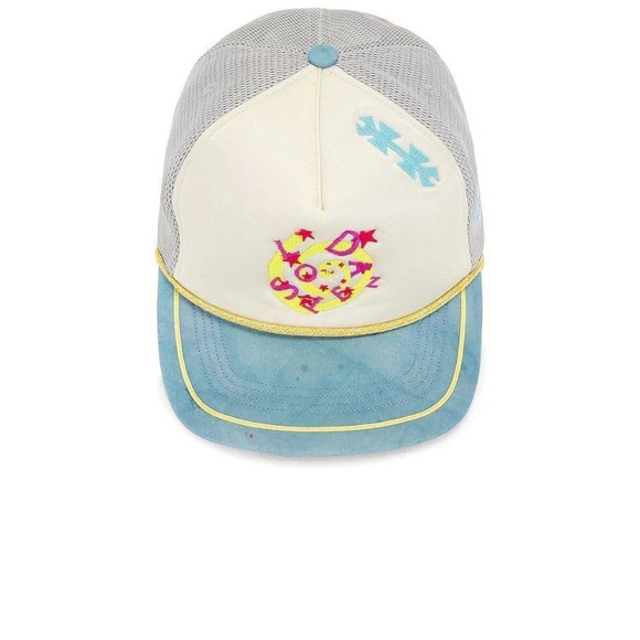 Lost Daze Spiral Trucker Hat in Sky Grey Cream One Size New Mens Snapback Cap - Picture 2 of 14